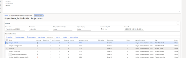 Microsoft D365 Data Management Module Data migration in Project Management and accounting module in D365 ...