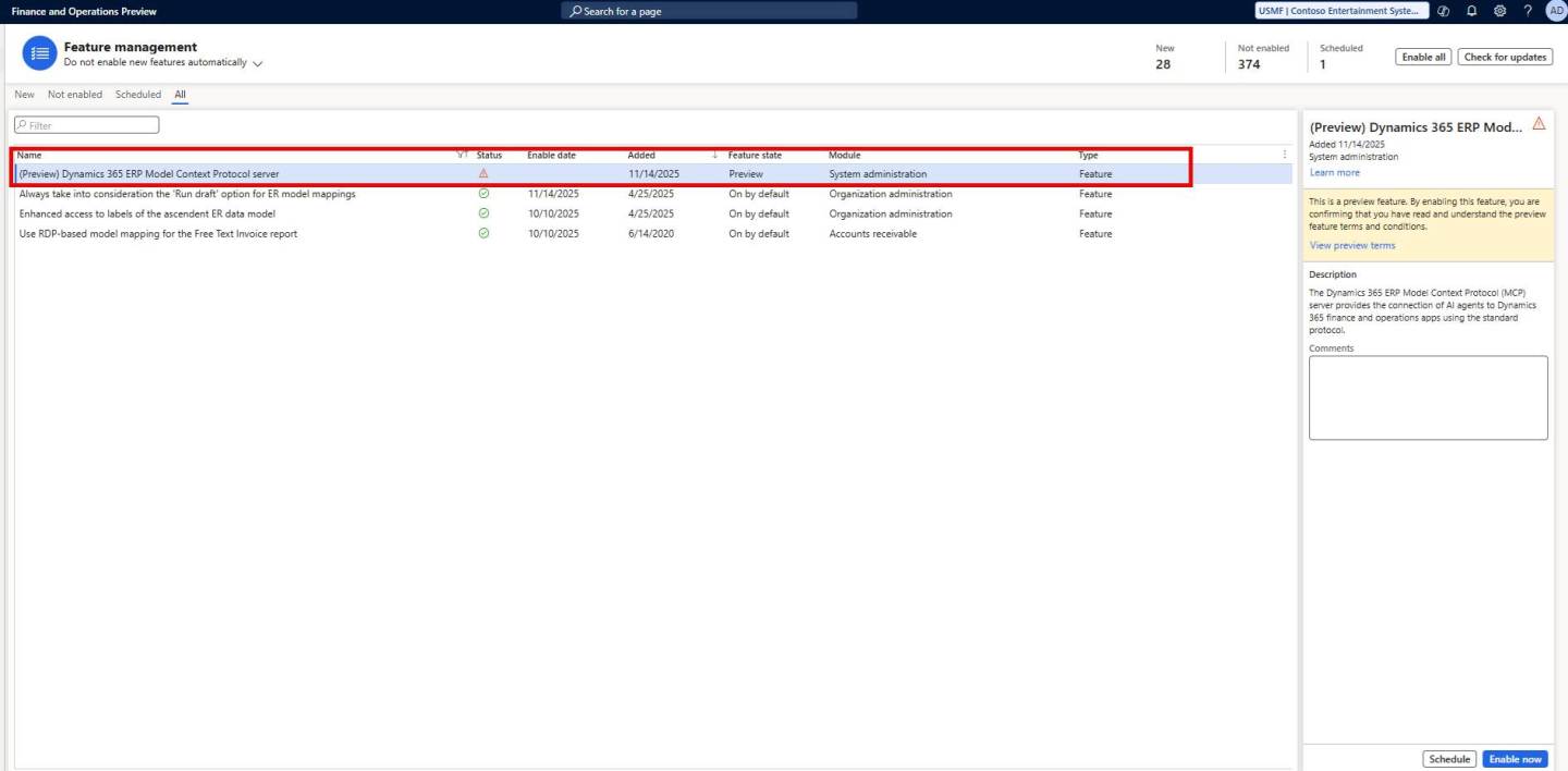 Enable and Configure new MCP server in Dynamics 365 for Finance and ...