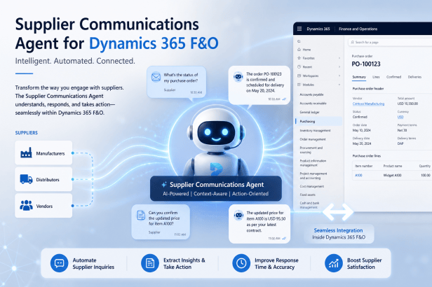 Getting Started with the Supplier Communications Agent in Dynamics 365 ...